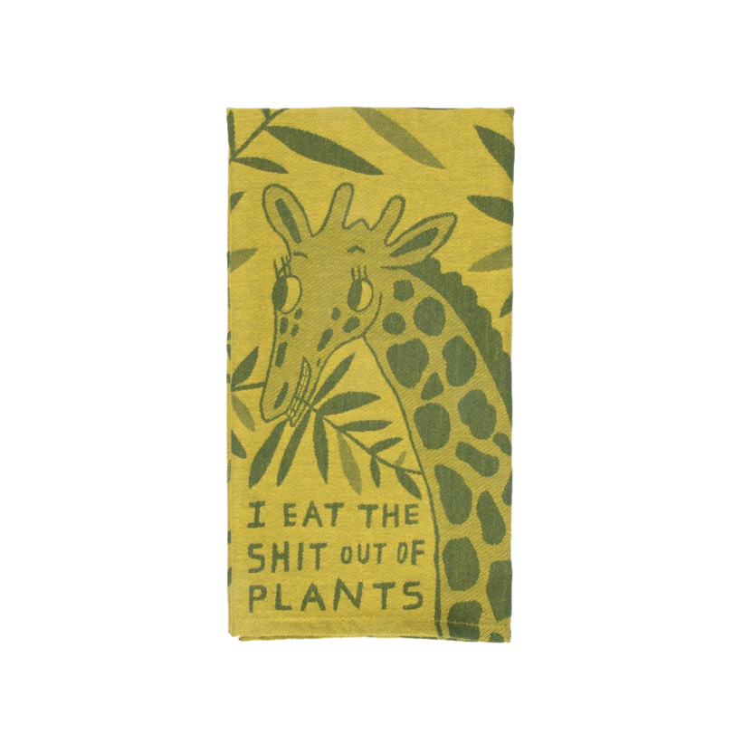 I Eat The Shit Out Of Plants Dish Towel - Kingfisher Road - Online Boutique