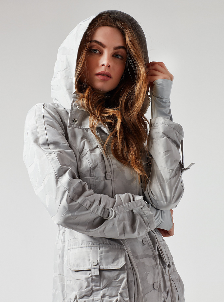 Camo Anorak In Light Grey - Kingfisher Road - Online Boutique