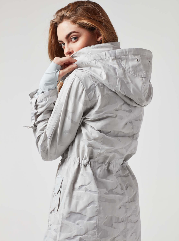 Camo Anorak In Light Grey - Kingfisher Road - Online Boutique