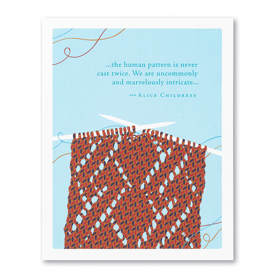 The Human Pattern - Birthday Card - Kingfisher Road - Online Boutique