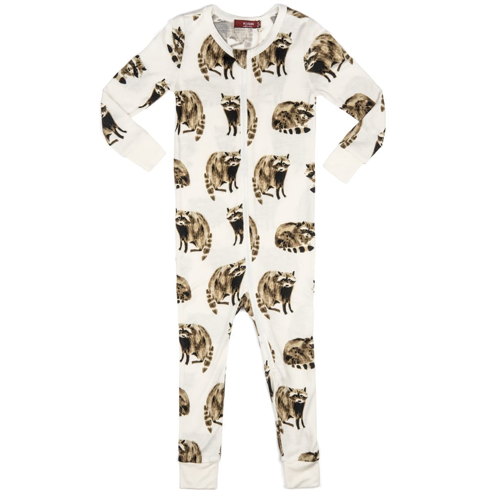 Raccoon Zipper Pajamas - Kingfisher Road - Online Boutique
