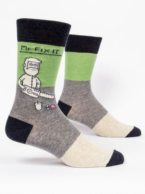 Mr. Fix It Men's Crew Socks - Kingfisher Road - Online Boutique