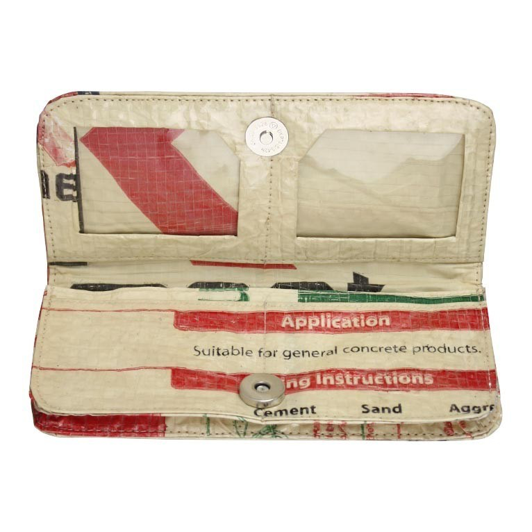 Recycled Cement Long Wallet - Serpent - Kingfisher Road - Online Boutique