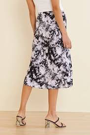 Essential Midi Skirt – Black Tie Dye - Kingfisher Road - Online Boutique