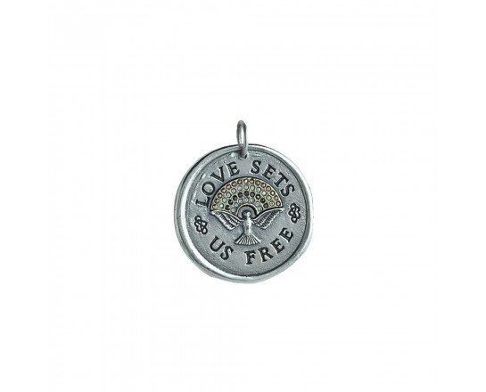 LOVE WILL SET US FREE PENDANT - Kingfisher Road - Online Boutique