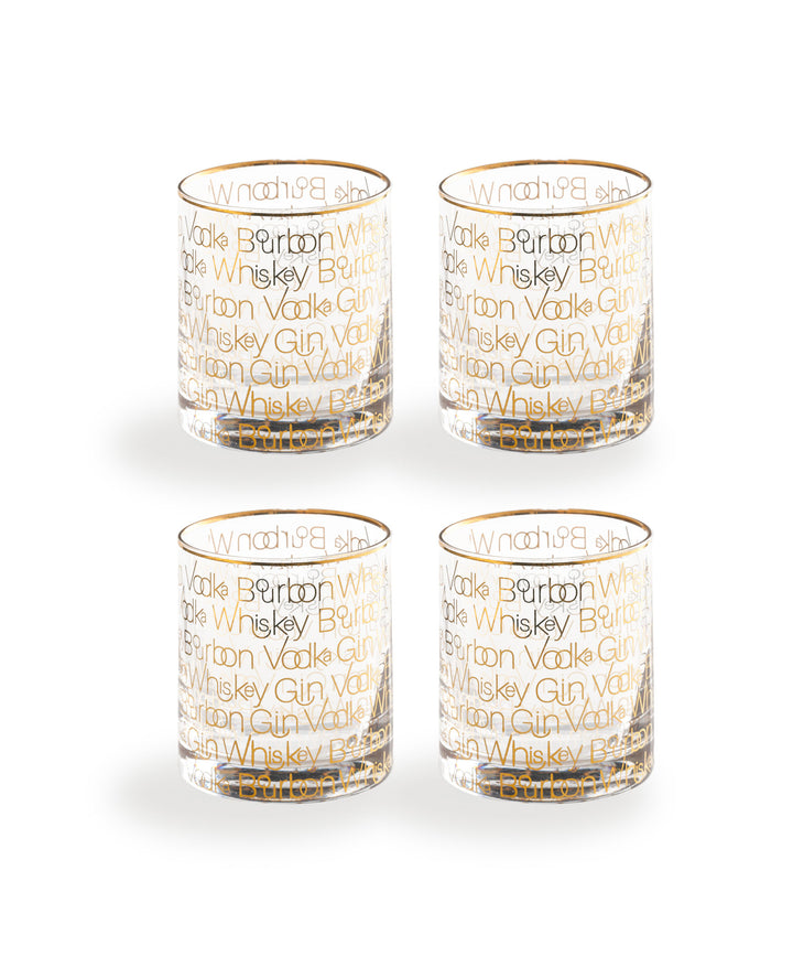 Set of 4 Old Fashioned Glasses - Kingfisher Road - Online Boutique