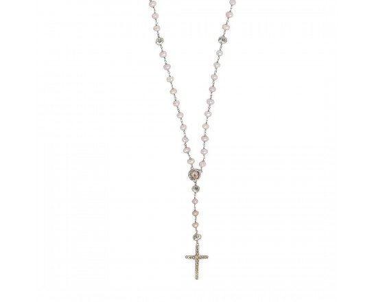 Amor Fait Rosary Necklace - Kingfisher Road - Online Boutique