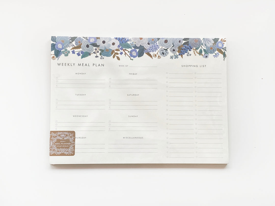 Garden Party Meal Planner Notepad